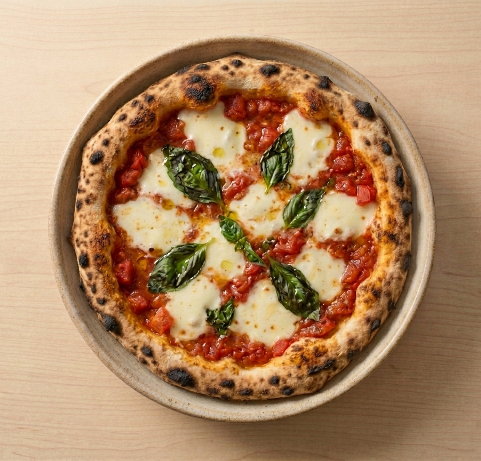 Delicious pizza with toppings